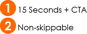 Youtube ads 15 seconds non-skippable