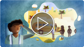 Thumbnail animatie video - mondiaal FNV union to union