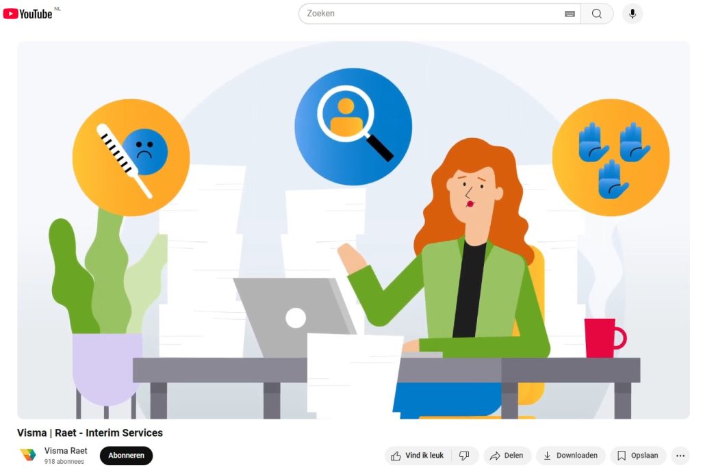 portfolio visma raet - screenshot youtube