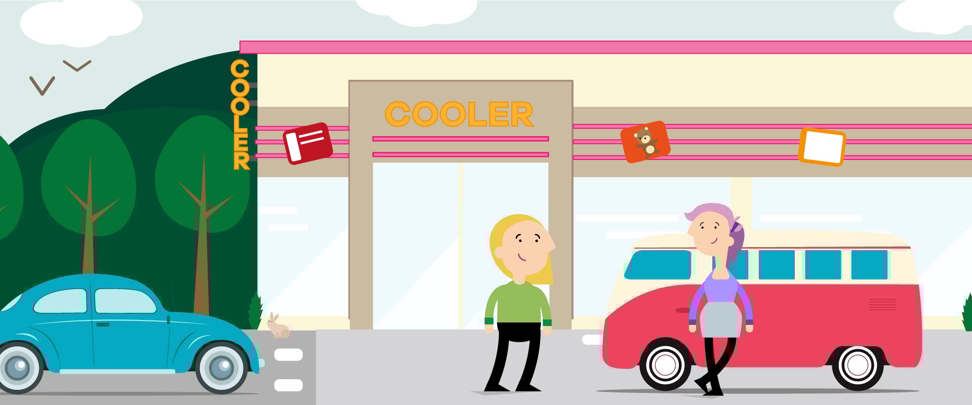 Header Retro Animatiestijl
