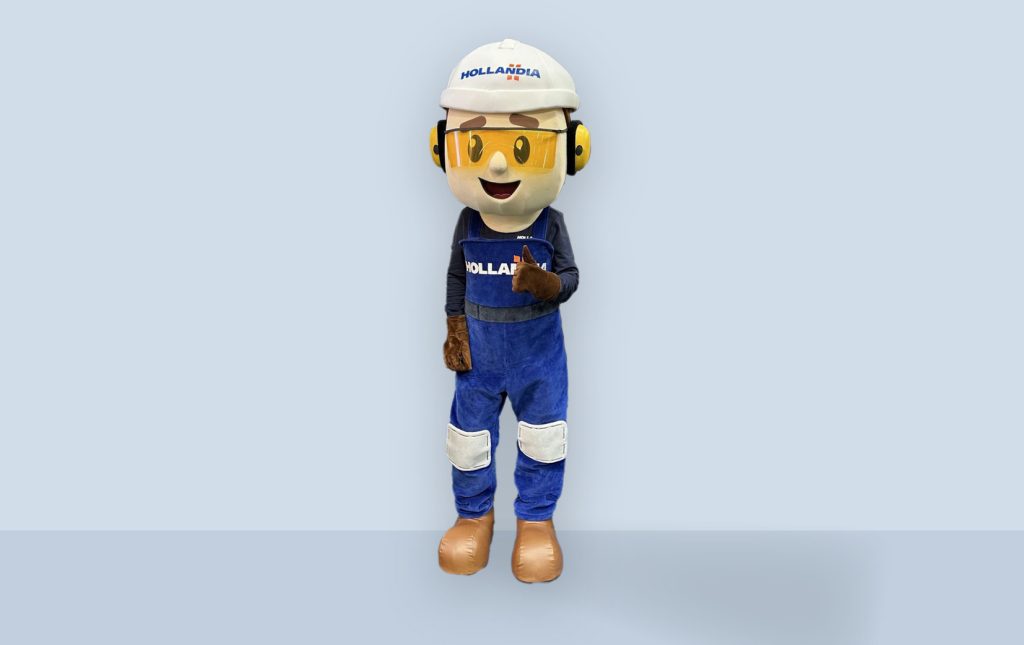Veiligheidscampagne communicatiemiddelen - mascotte pak